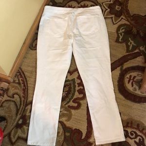NYDJ Not Your Daughters Jeans Size 16 Skinny cotton spandex WHITE Flat Jeans EUC